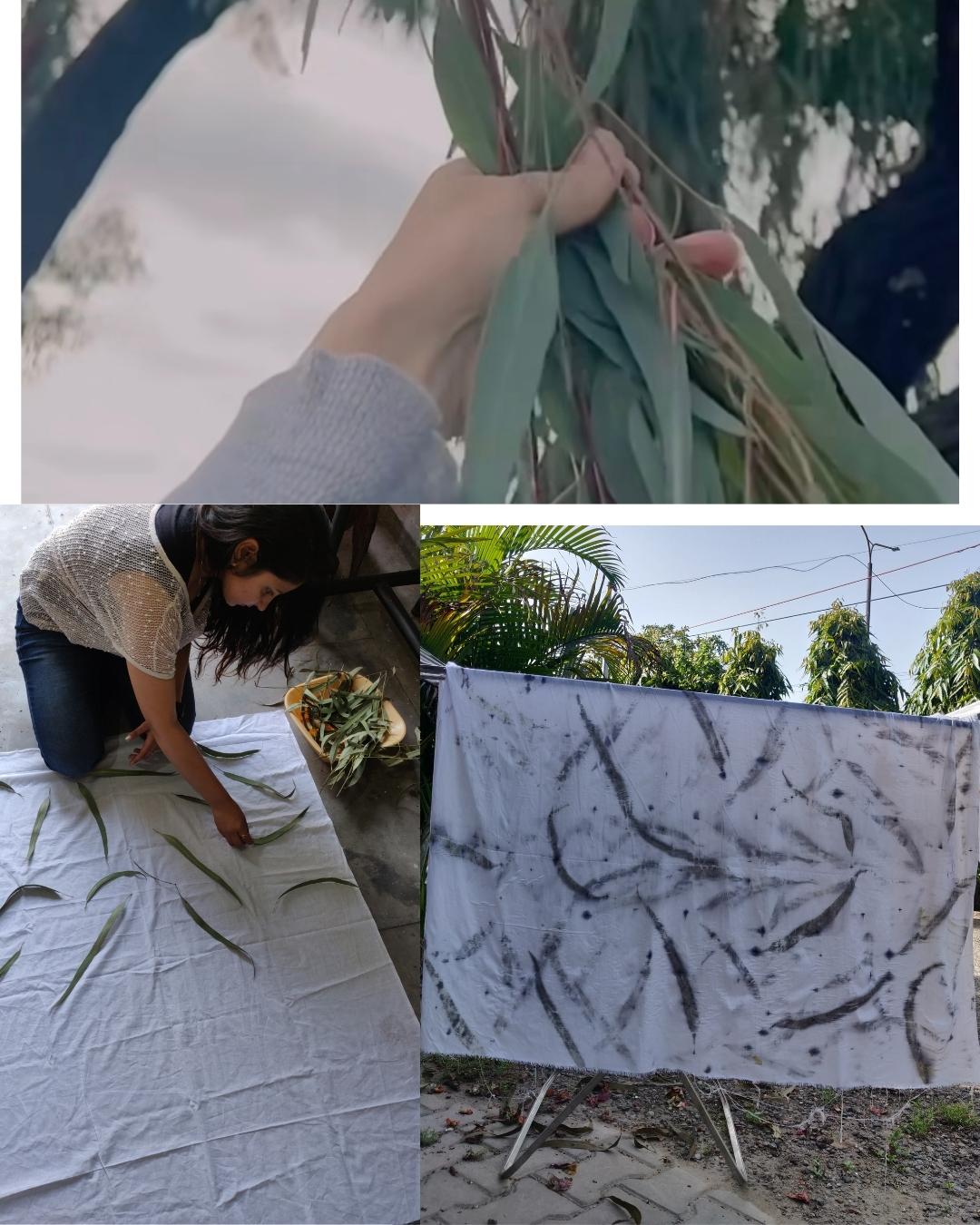 Rosewood Eucalyptus Scarf- Organic Silk Wrap